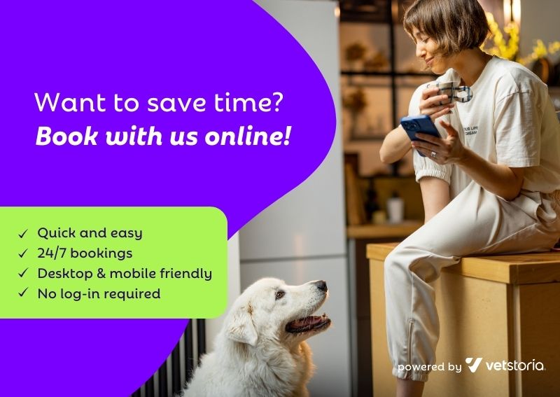 Carousel Slide 1: Book Your Pet's Appointment Online